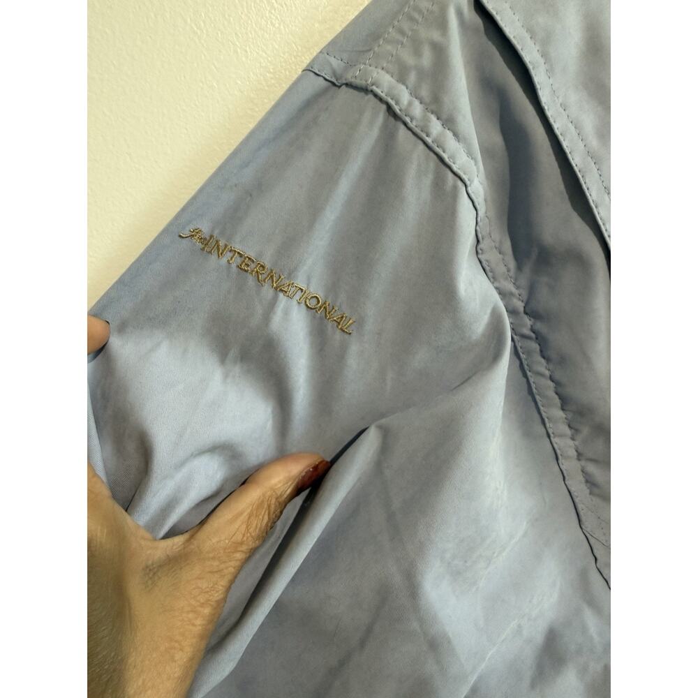 Antigua Women's Athletic Golf funnel neck blue lightweight Jacket Sz-S relaxed - Picture 4 of 14